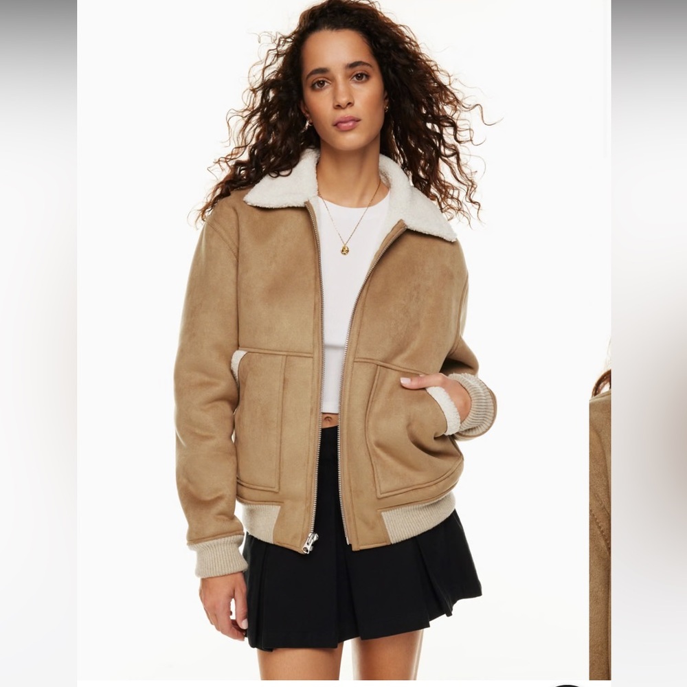 Wilfred Echo jacket - Sherpa and suede bomber - Picture 3 of 8